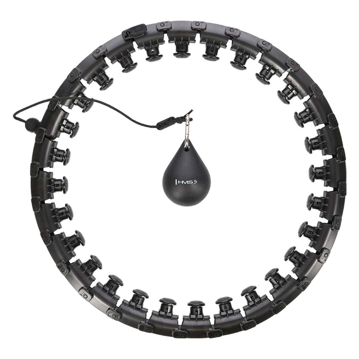 Hms - Hula-hoop-cerceau Avec Points De Massage Hhw12 Hms - Hula Hoop - Blanc|noir - Taille Unique - Decathlon