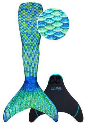 Meerjungfrauenflosse Mermaidens Original Aussie Green für Erwachsene
