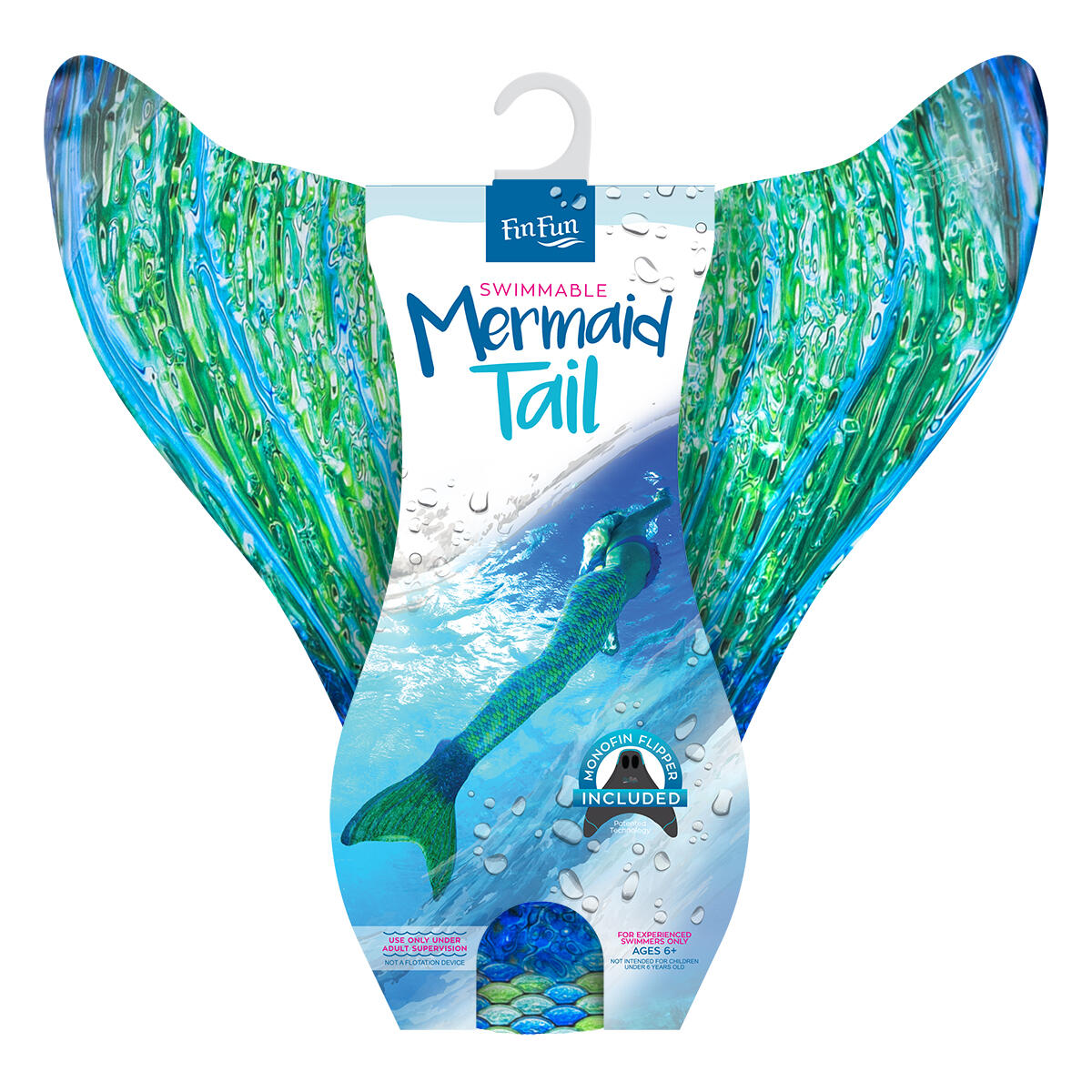 Nageoire de sirène Fin Fun « Mermaidens Original » AUSSIE GREEN 7/8