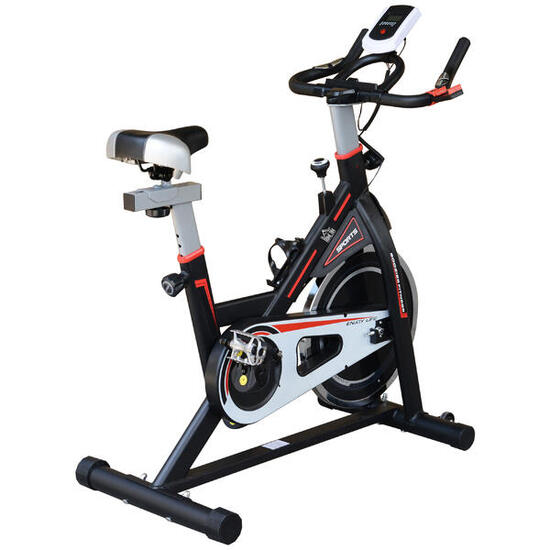 Vélo d'appartement avec volant d'inertie de 8 kg, écran LCD, moniteur de