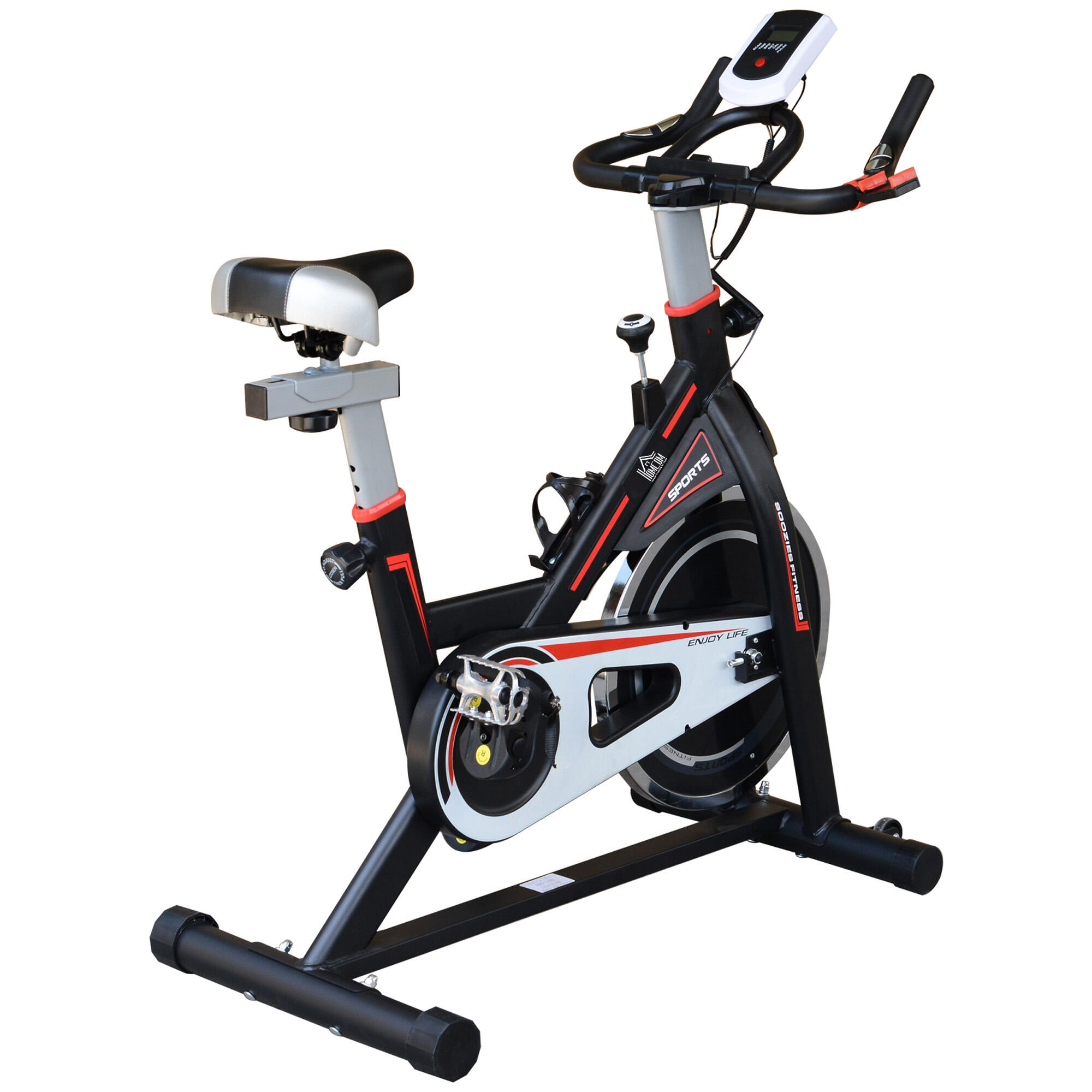 Bicicleta de Ciclismo Indoor HOMCOM Preta