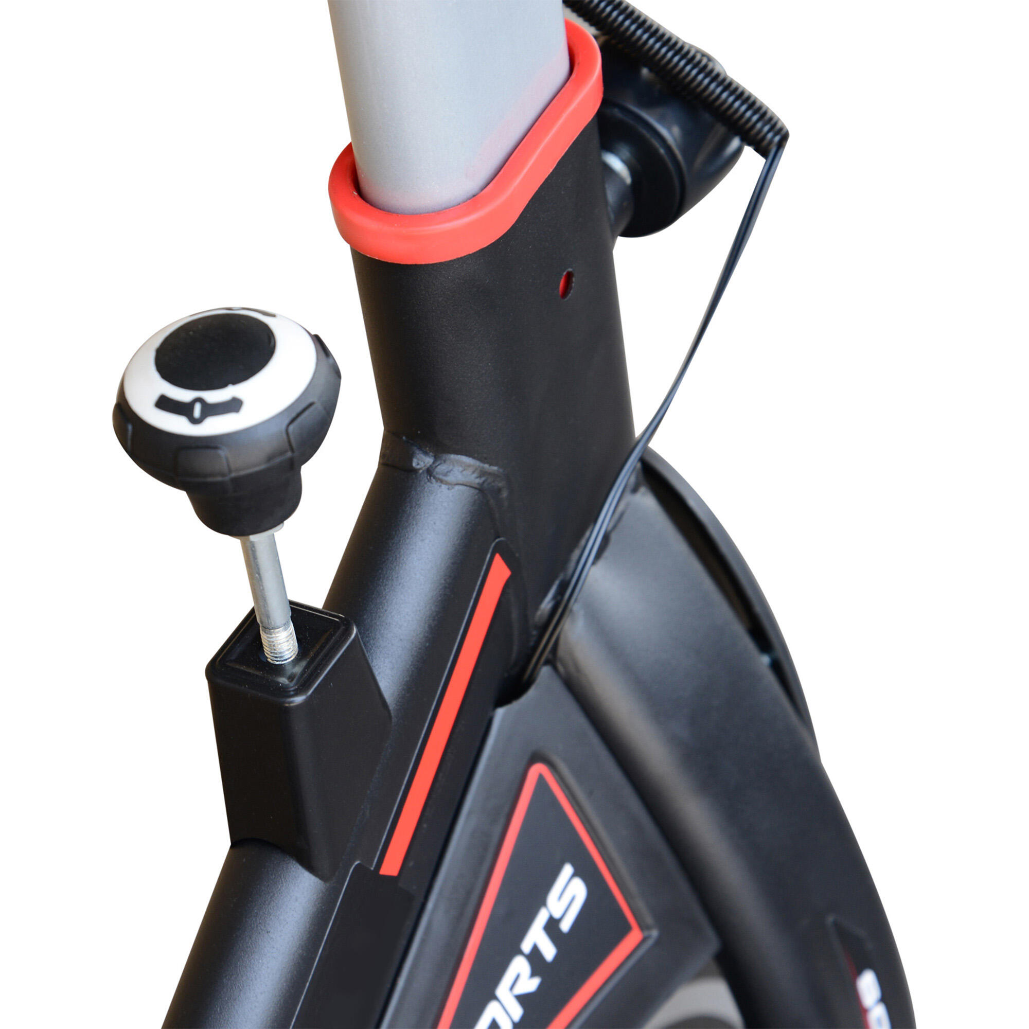 Bicicleta Estática HOMCOM 103x48x115 cm Negro 5/7