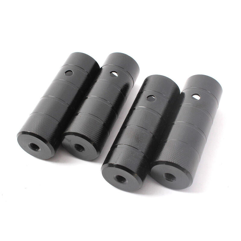 BMX PEGS 2 PAIRES NOIR ACIER 10MM KHEBIKES