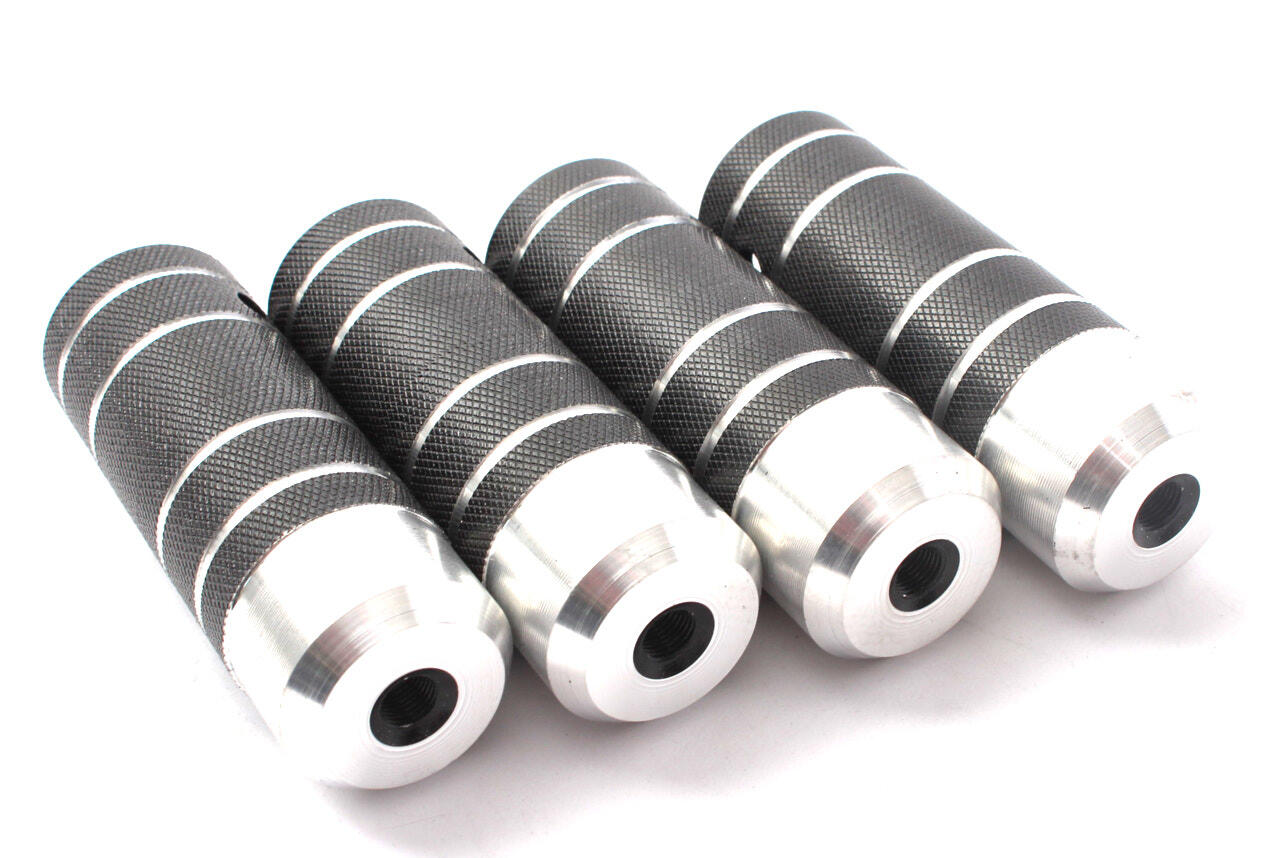 BMX PEGS COP 2 PAAR ZWART ALU 10/14MM KHEBIKES 3/4