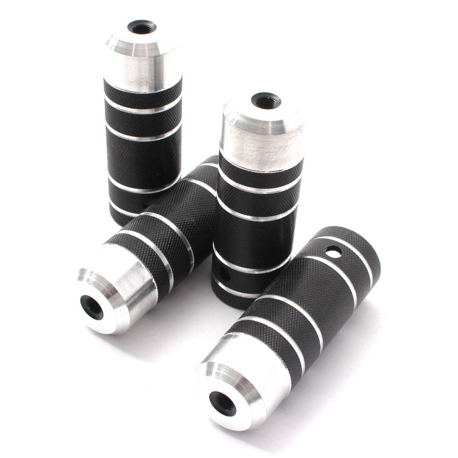 KHEBIKES BMX PEGS COP 2 PAAR ZWART ALU 10/14MM KHEBIKES