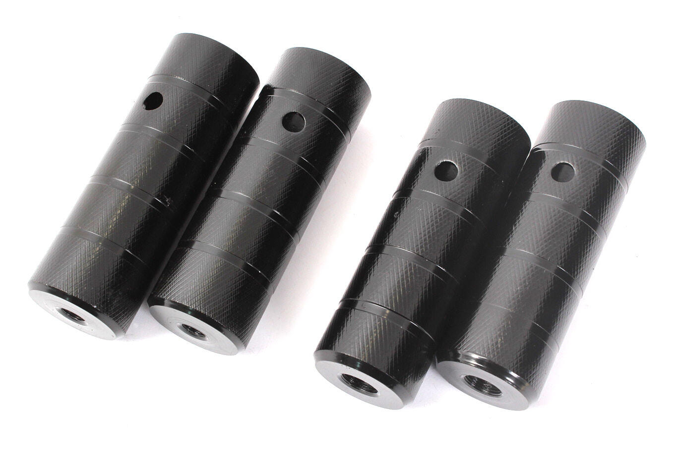 BMX PEGS 2 PAAR ZWART STAAL 10/14MM KHEBIKES 3/3