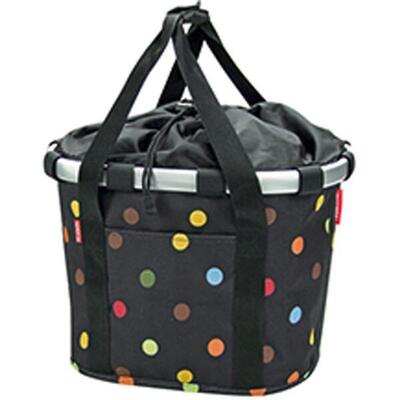 Voorwielmand "bike basket". stippen