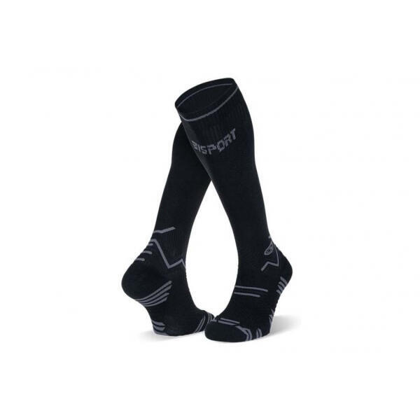 Chaussettes Trail compression noir/gris