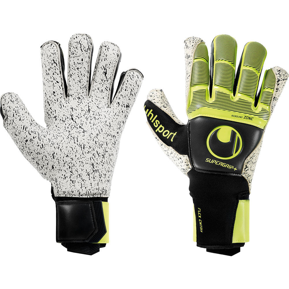 Uhlsport Supergrip + Flex Frame Carbon Goalkeeper Gloves 1/4