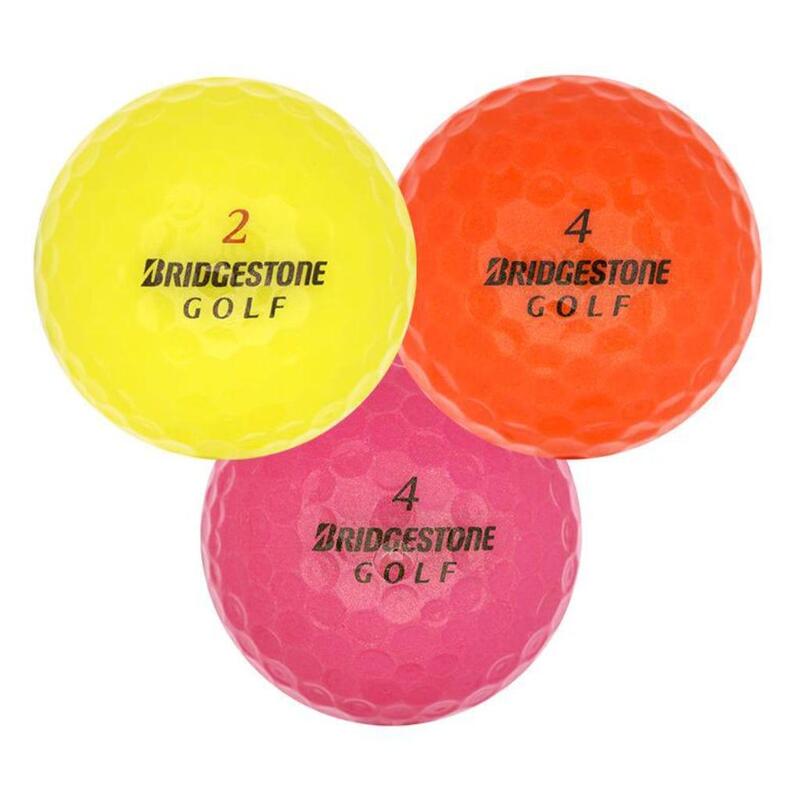 Tweedehands Bridgestone Golfballenmix - Gekleurd | Budget Mix, 50 Stuks