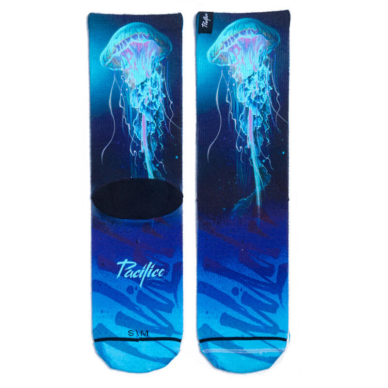 Chaussettes de course avec tissu Coolmax Unisex Jellyfish, sublimé Multicolore