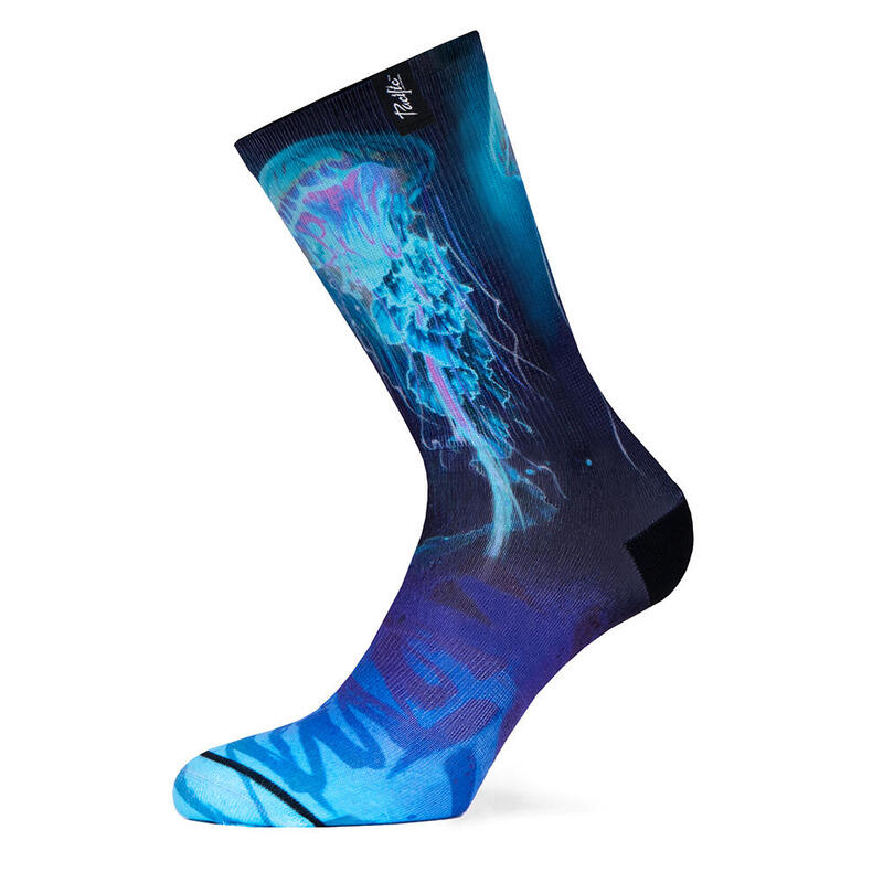Chaussettes de course avec tissu Coolmax Unisex Jellyfish, sublimé Multicolore