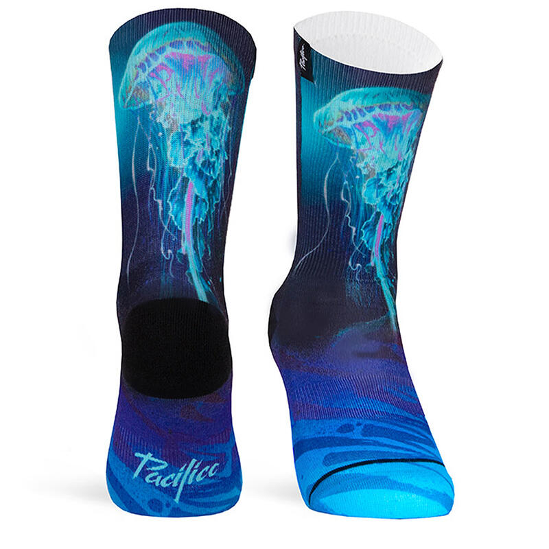 Calzini running con tessuto Coolmax Unisex Jellyfish, Multicolor sublimato