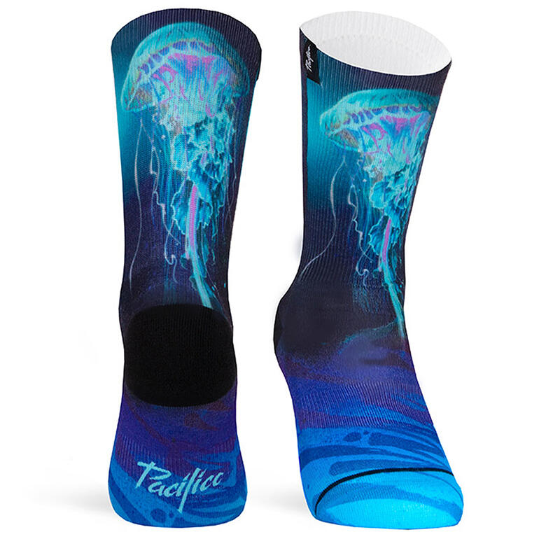 Chaussettes de course avec tissu Coolmax Unisex Jellyfish, sublimé Multicolore