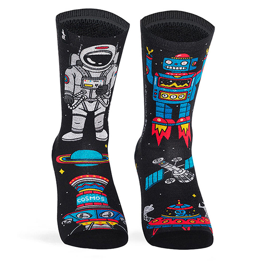 PACIFIC AND CO Meias de corrida com tecido Coolmax Unisex Cosmic, sublimadas Multicolor