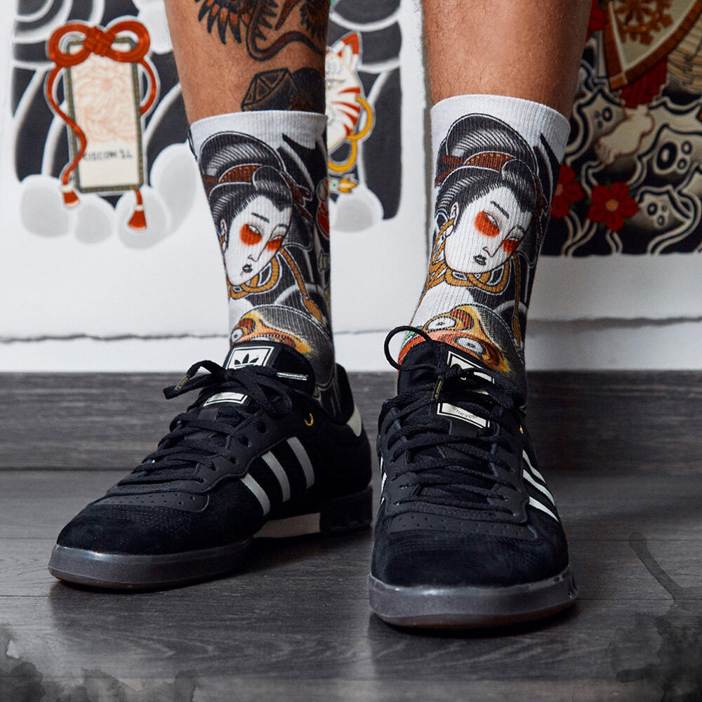 Chaussettes de course avec tissu Coolmax Unisex Nohmen, sublimé Multicolore 2/5
