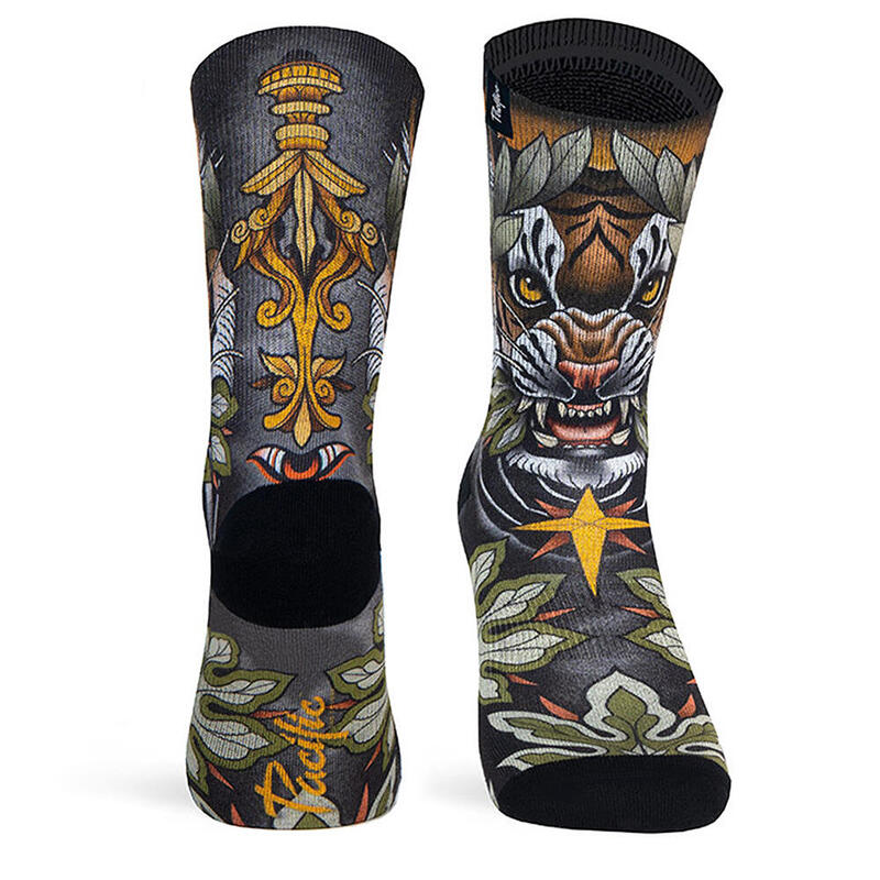 Meias de corrida com tecido Coolmax Unisex Jellyfish, sublimadas Multicolor