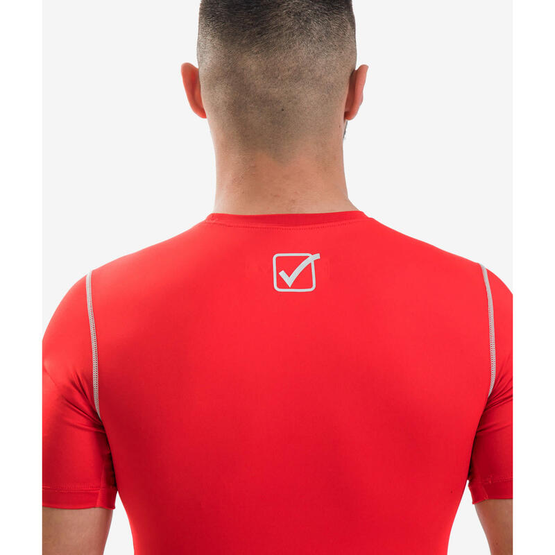 Koszulka piłkarska termoaktywna dla dorosłych Givova Corpus 2 czerwona