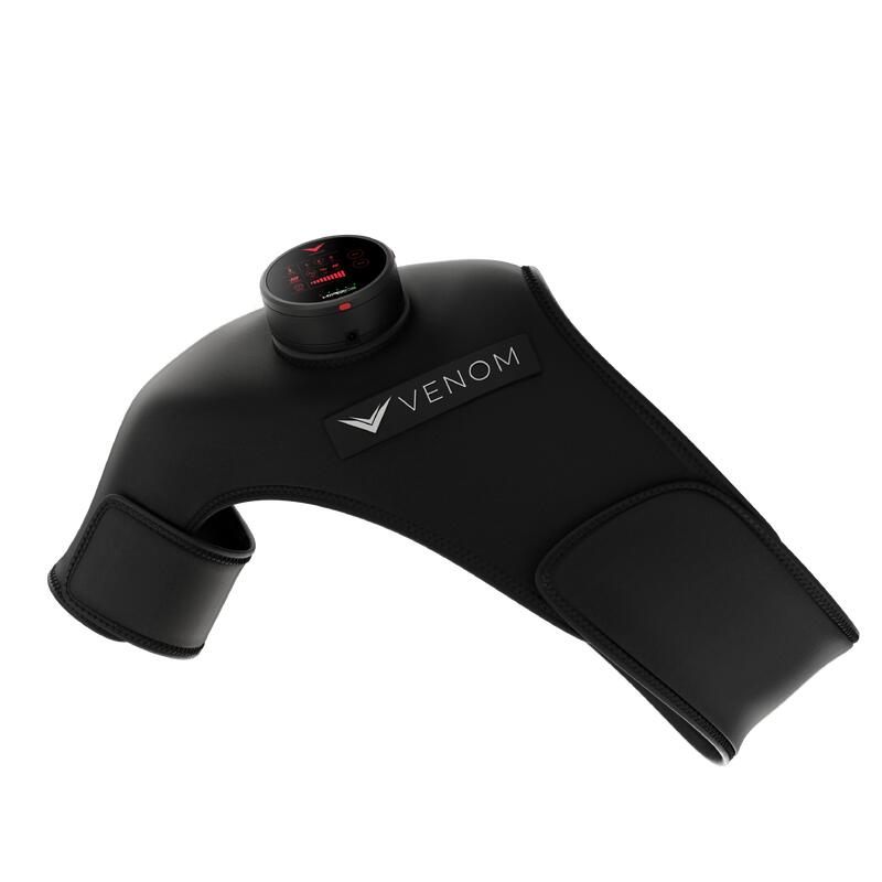 Venom Shoulder Wrap with warmth Message Device - Right shoulder (Black)