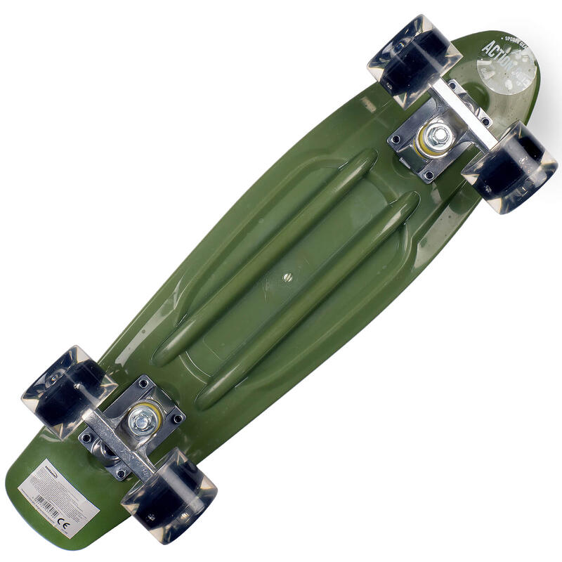 Penny Board cu roti luminoase 22'', PU, Aluminium, 90 KG Biker