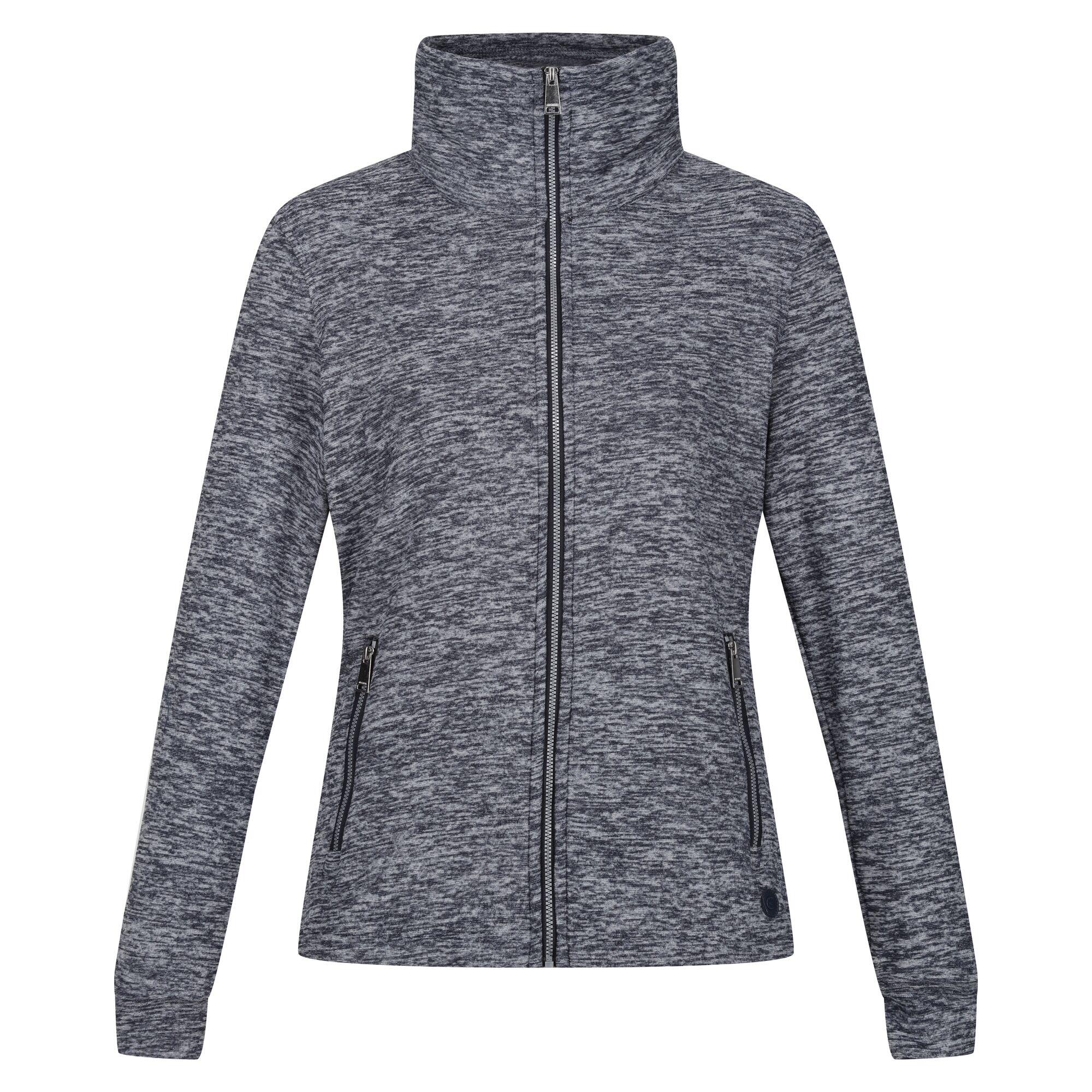 AZAELIA Women's fleece jacket (Chiné navy blue)