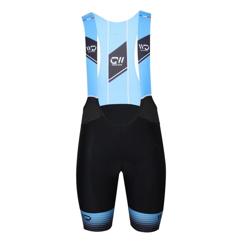 Calções de ciclismo WAVE para homem preto vermelho /azul