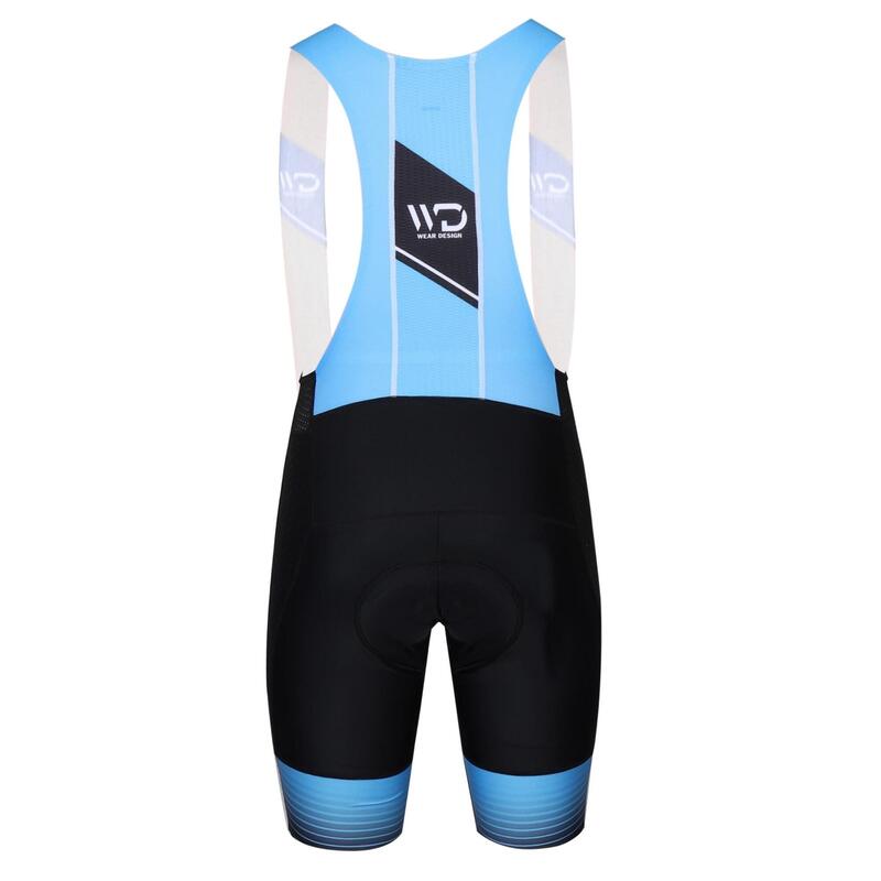 Calções de ciclismo WAVE para homem preto vermelho /azul