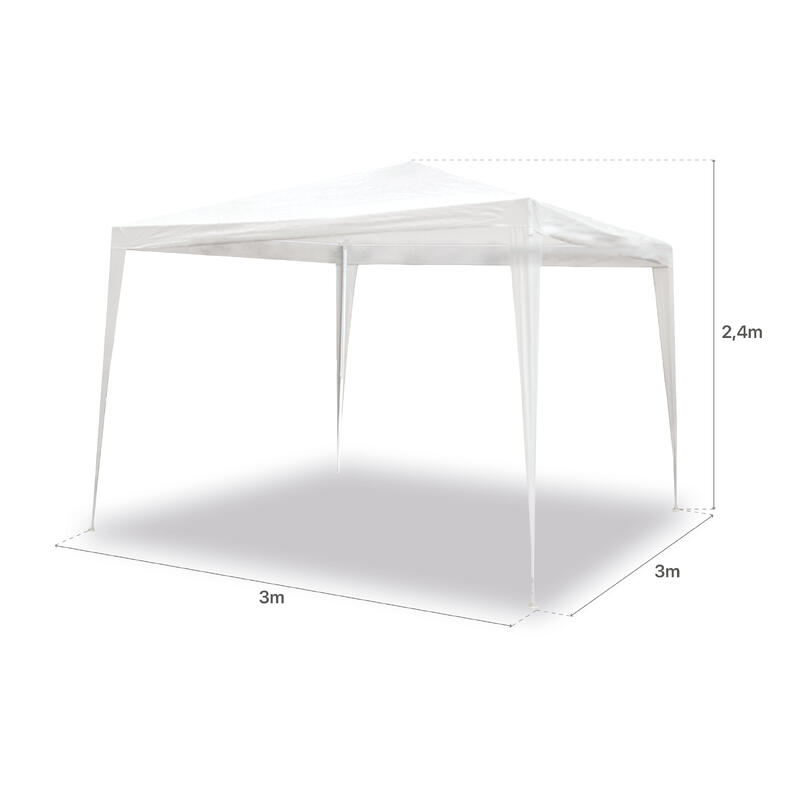 Carpa Desmontable 3x3 Blanca para cubrir cualquier evento deportivo