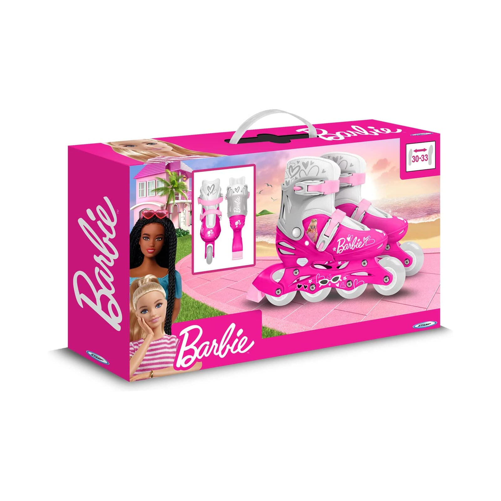 Capacete Joelheiras e Cotoveleiras Barbie 3/4