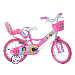 Fiets 16 inch 5-7 jaar Dino Bikes  Fairytale Princess
