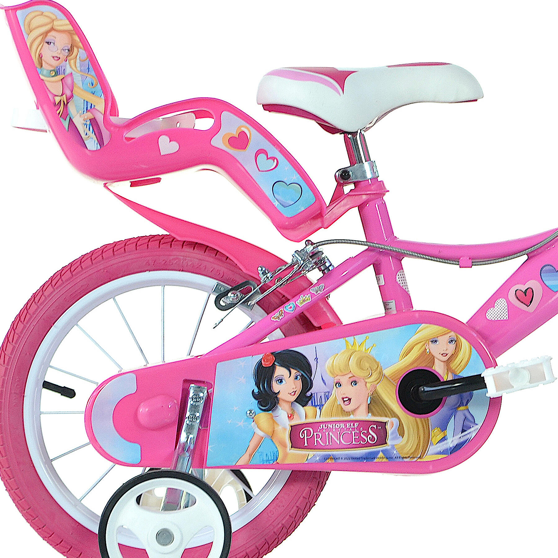 Dino Princess Kids Bike - 14in Wheel 2/3