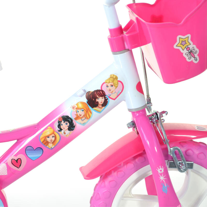 Bicicleta de Menina 12 polegadas Fairytale Princess 3-5 anos