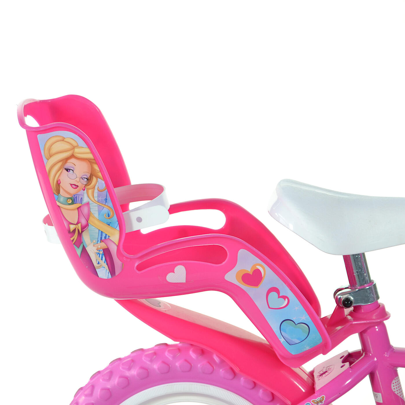 Dino Princess Kids Bike - 12in Wheel 4/4