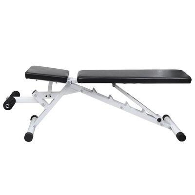 Banc de musculation raidi avec haltères (61 kg au total)