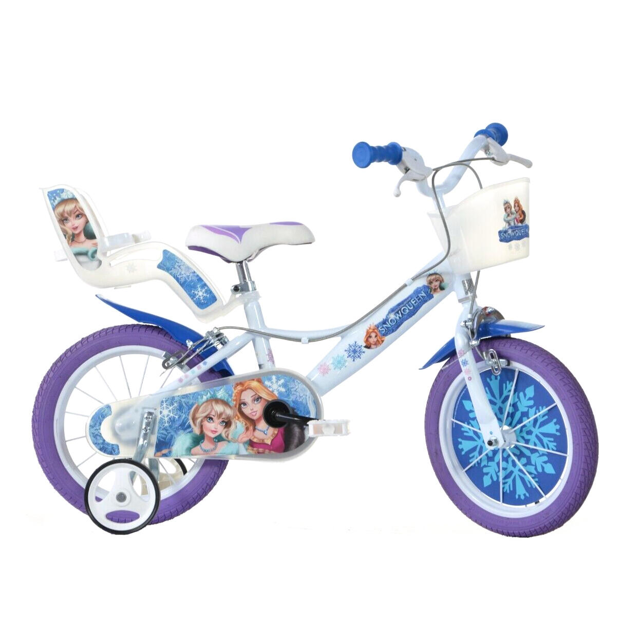 Dino Snow Queen Kids Bike - 16in Wheel 1/3