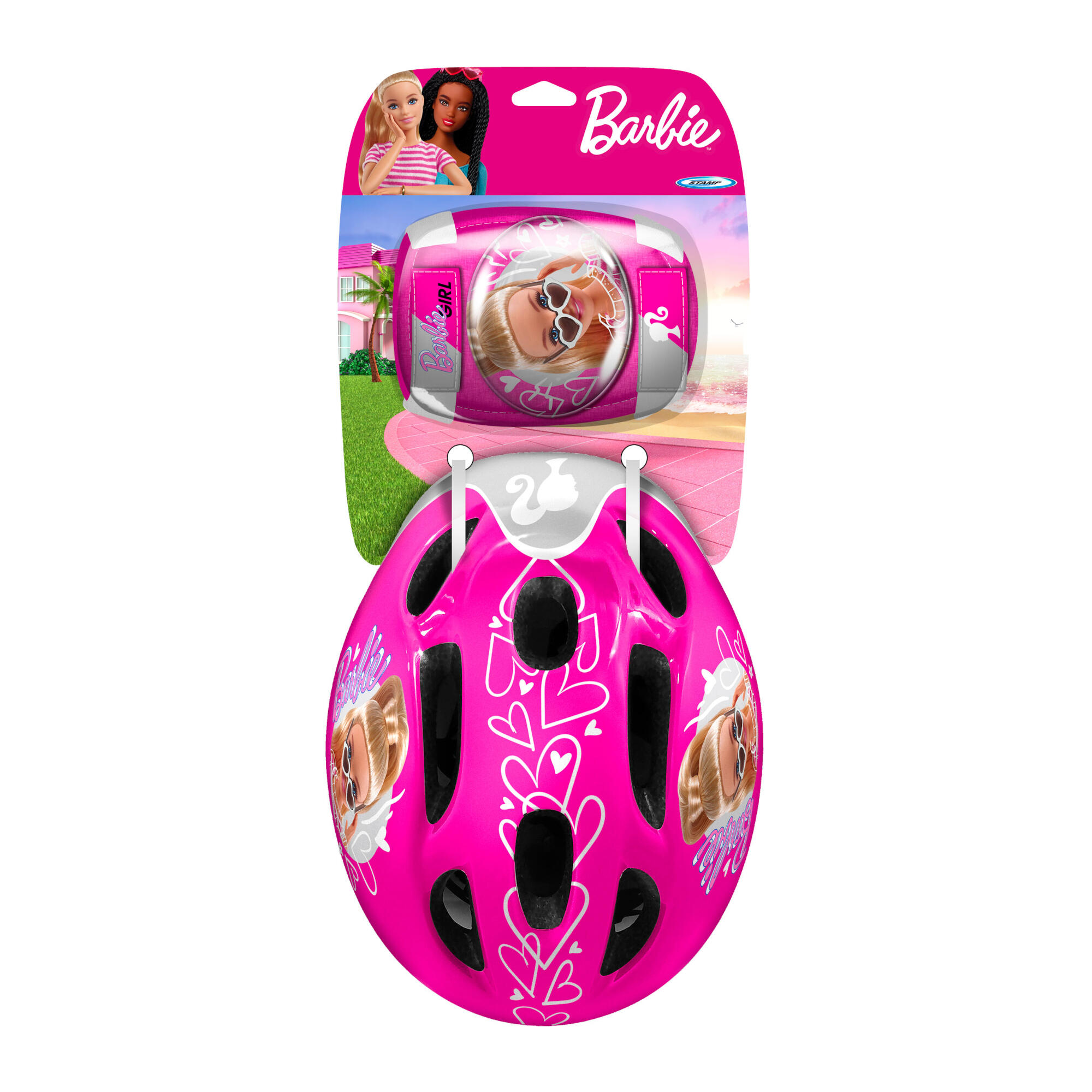 Capacete Joelheiras e Cotoveleiras Barbie 2/4