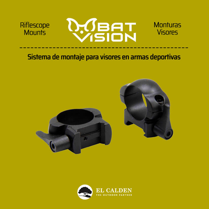 Anillas para Visor de Caza, Bat-Vision, Weaver Desmontables, 25.4mm, 2 Tornillos 2/3