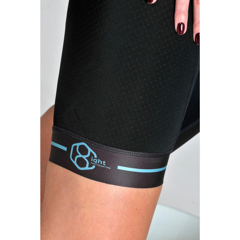 Cuissard cycliste Level BIB noir pour femme 8andCounting