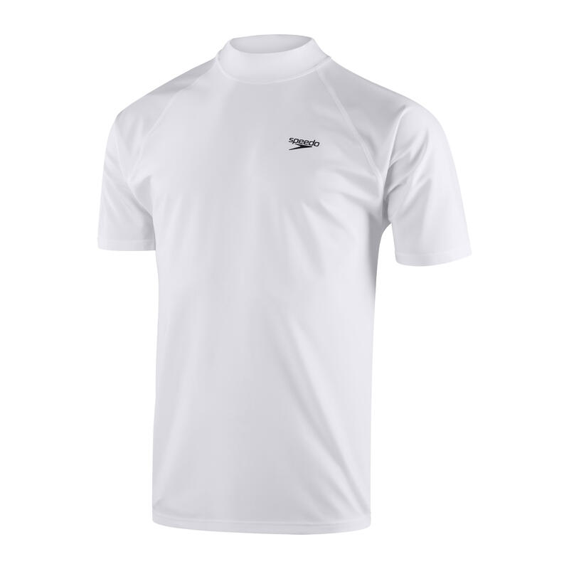 ECO ENDURABRITE MEN'S SHORT SLEEVE SWIM TEE - WHITE