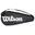 Wilson Cover Performance Racquet Bag, Unisex, Tennis, Tas, zwart