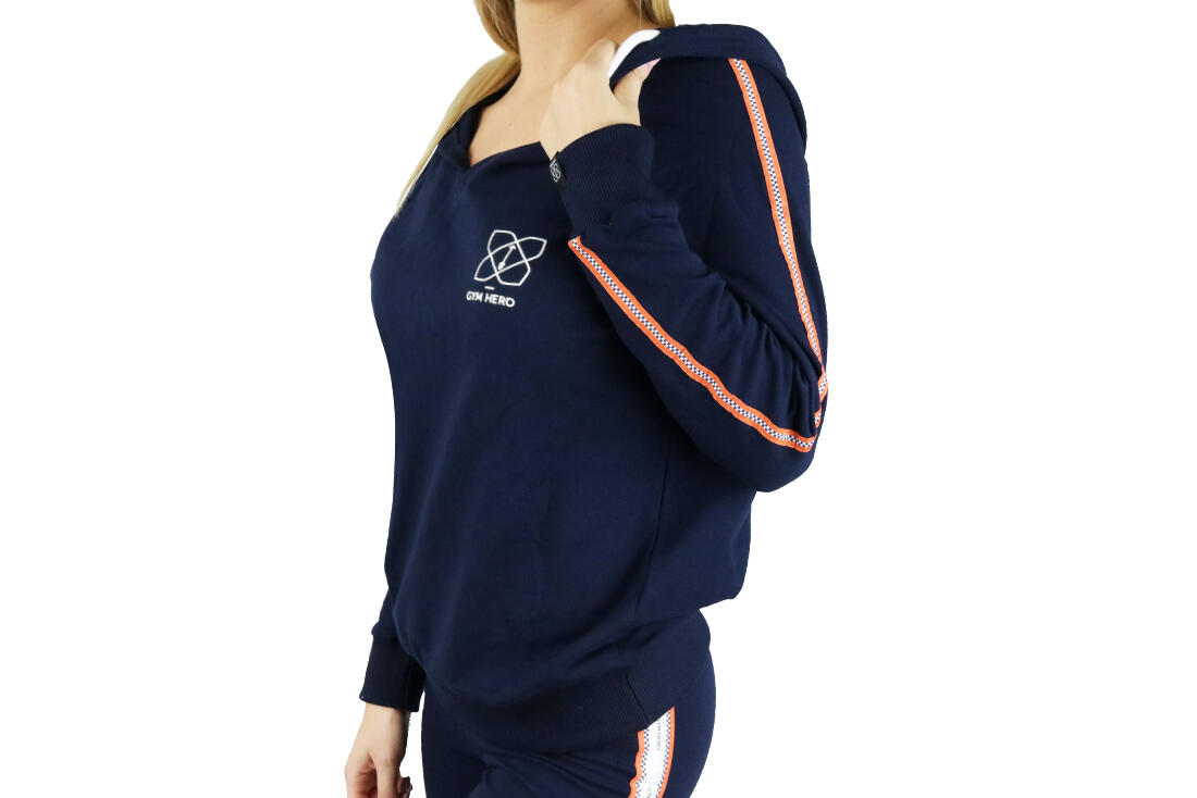 Sweatshirt voor vrouwen Hoodie NAVY-RACE 4/4