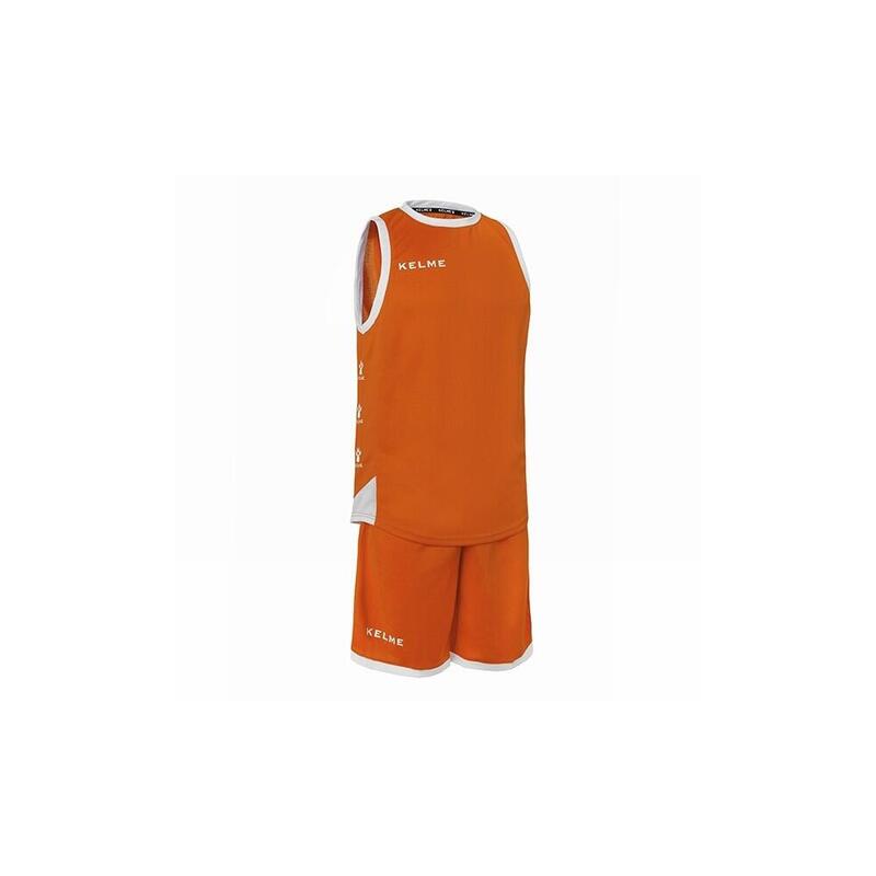 Camiseta Manga Corta Kelme Set Vitoria Unisex En Color Naranja Y Blanco