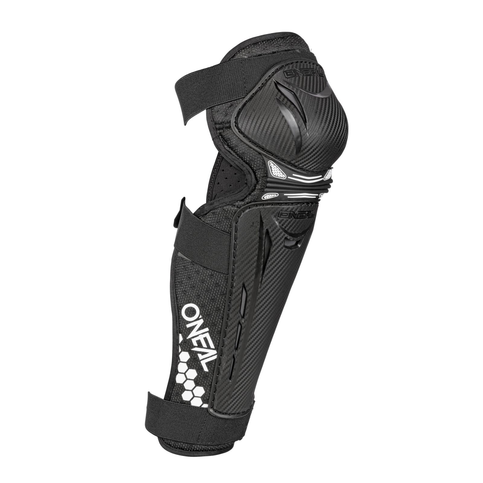 Trail FR Carbon Look - Knie-/scheenbeschermer - Zwart/wit 3/5
