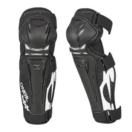 Trail FR Carbon Look - Knie-/scheenbeschermer - Zwart/wit