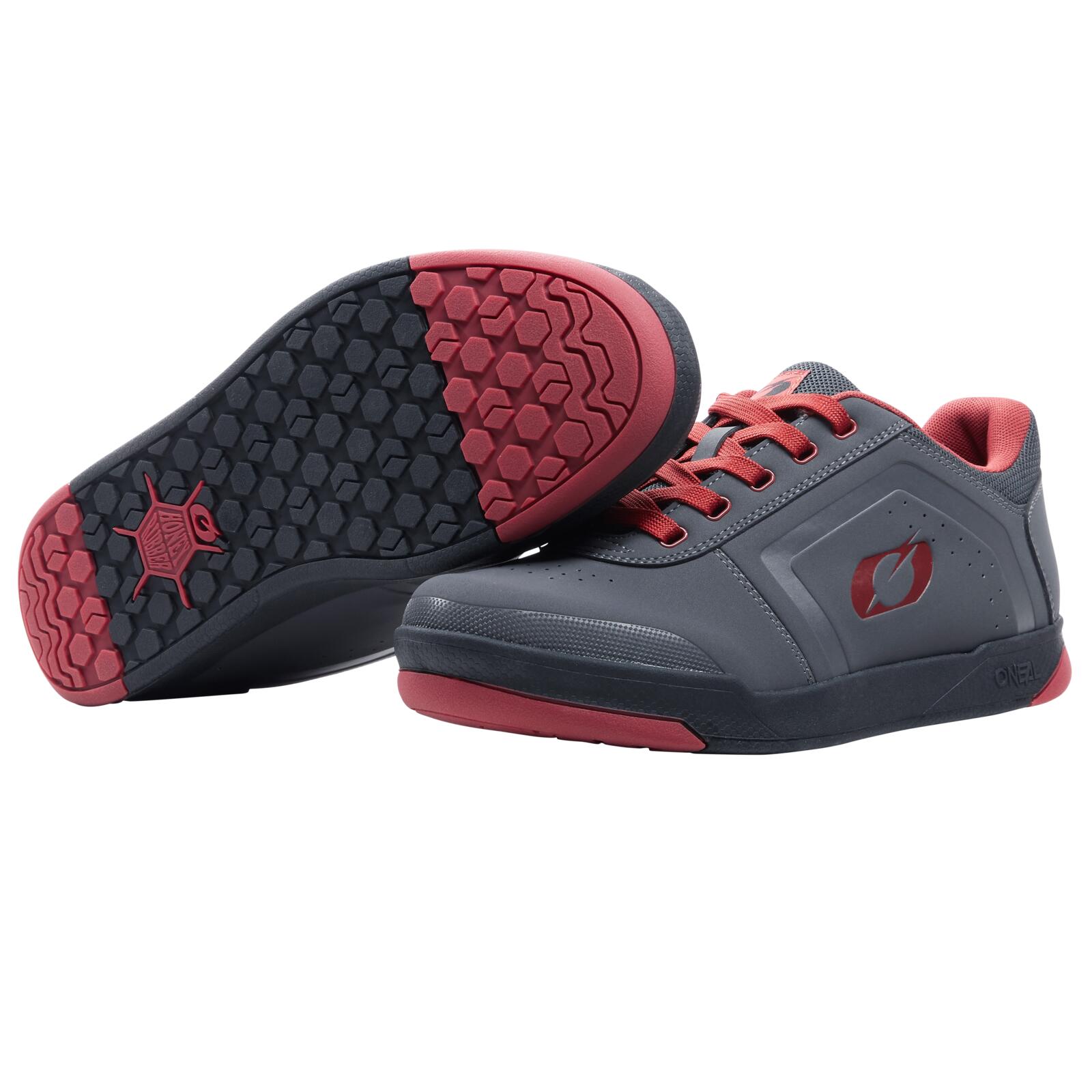 O'NEAL MTB FLAT Pedal  Unisex Gris/Rojo