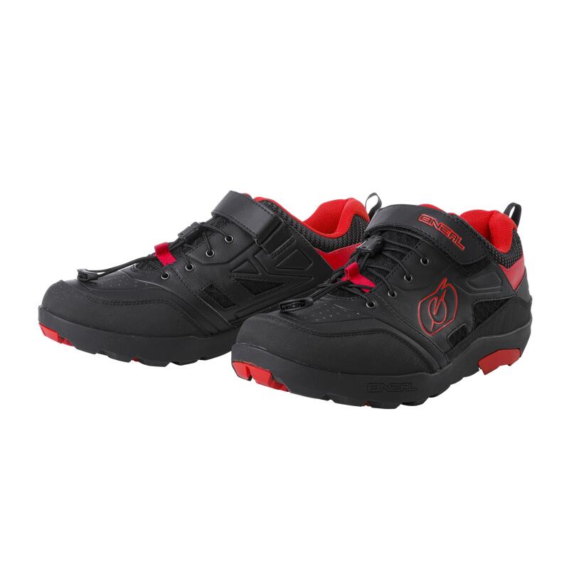 MTB FLAT Pedal  Unisex Negro/Rojo