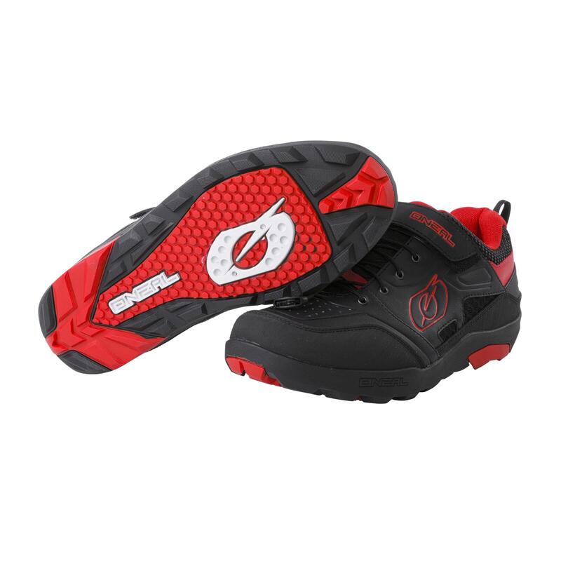 MTB FLAT Pedal  Unisex Negro/Rojo