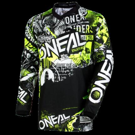 Jeunes Vêtements Maillots Unisex Noir/Neon Yellow