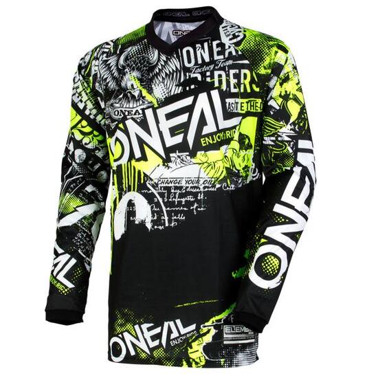 Jeunes Vêtements Maillots Unisex Noir/Neon Yellow