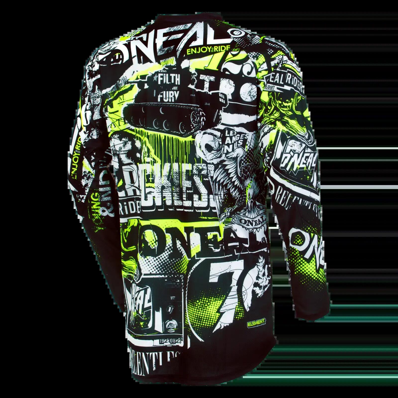Jeunes Vêtements Maillots Unisex Noir/Neon Yellow 2/4